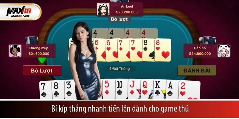 Bí kíp thắng nhanh tiến lên dành cho game thủ