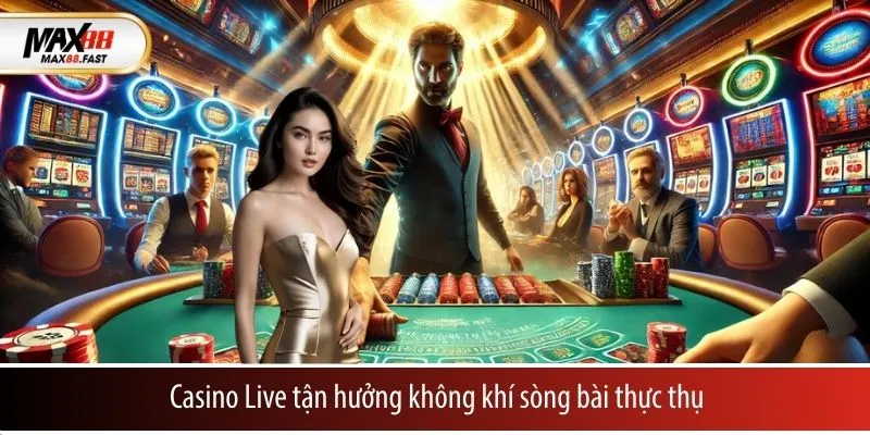 Casino Live tận hưởng không khí sòng bài thực thụ